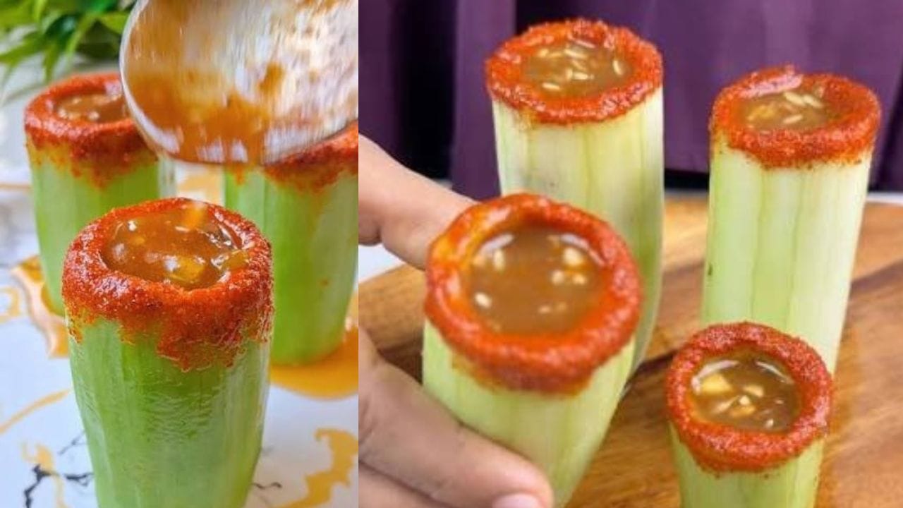 വാളൻപുളി പിഴിഞ്ഞുവച്ചതിലേക്ക് ഉപ്പ്, മുളക്പൊടി, അല്പം ചെറിയ ജീരകത്തിൻ്റെ പൊടി, ആവശ്യമെങ്കിൽ ചാട്ട് മസാല എന്നിവ ചേർത്ത് നന്നായി യോജിപ്പിക്കുക. ഈ യോജിപ്പിച്ച മിശ്രിതം മുമ്പേ തയ്യാറാക്കി വച്ചിരിക്കുന്ന കുക്കുമ്പറിന് ഉള്ളിലേക്ക് ഒഴിച്ചുകൊടുക്കുക. ശേഷം ഇത് കഴിക്കാവുന്നതാണ്. വളരെ വ്യത്യസ്തമായ ഒരു രുചിയാകും നിങ്ങൾ ഇതിലൂടെ അനുഭവിച്ച് അറിയുക.