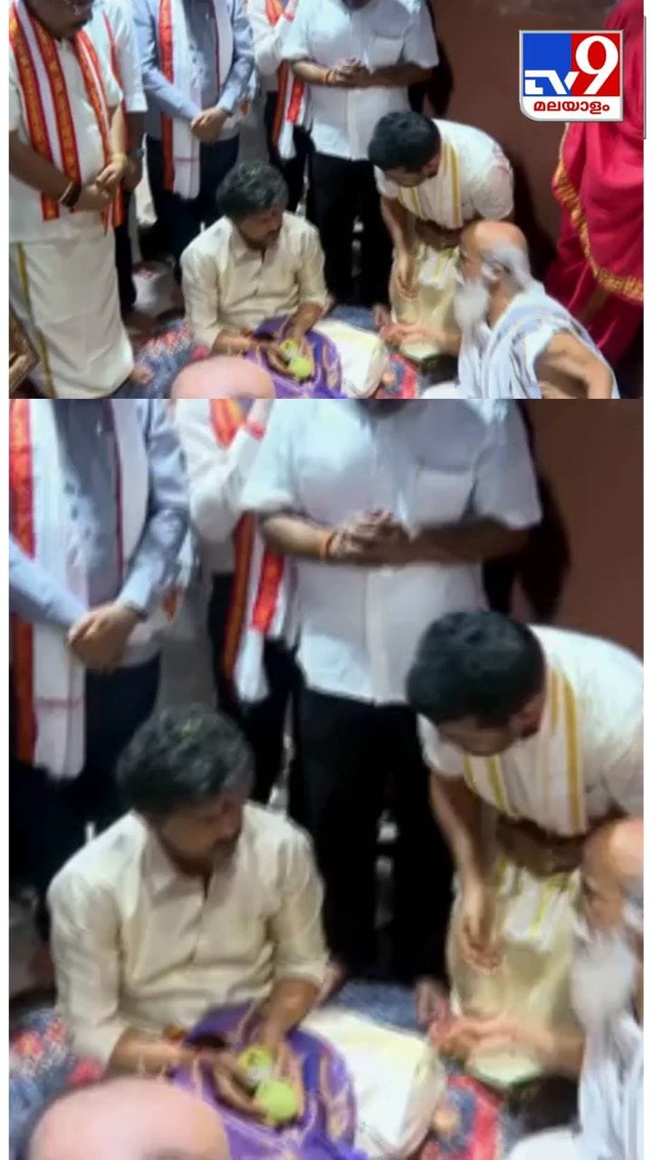 ആന്ധ്ര പ്രദേശിലെ ക്ഷേത്രത്തിൽ പൂജ നടത്തി വിജയ്